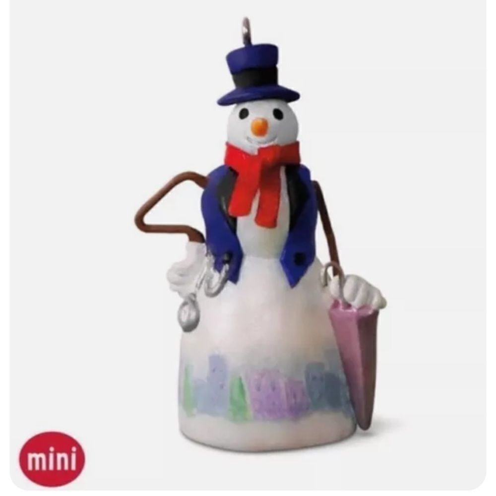 Hallmark 2016 Skylar A. Woolscarf Mini Snowman Lady Ornament Limited Edition